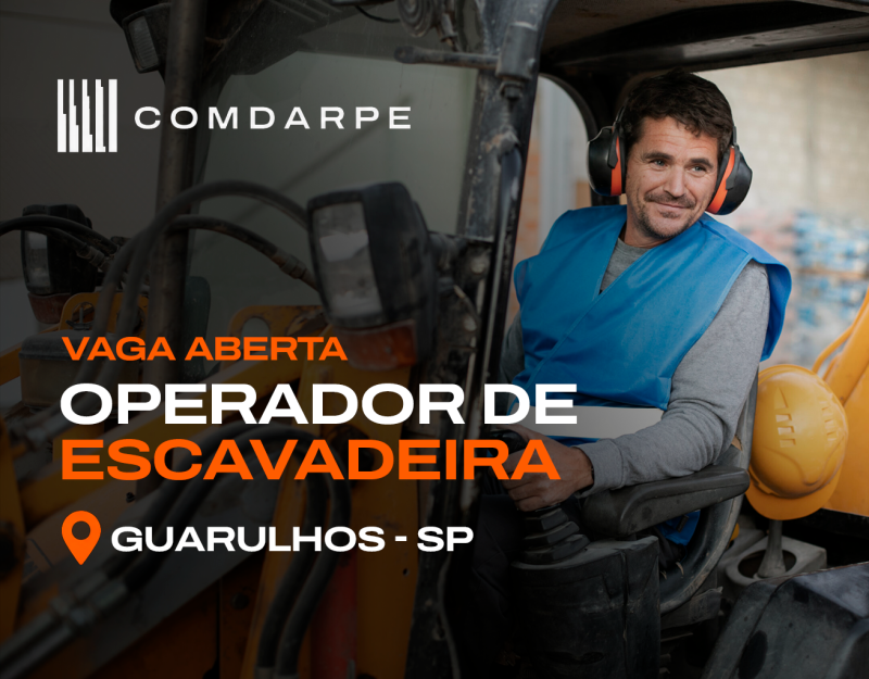 OPERADOR DE MÁQUINA - ESCAVADEIRA - COTIA/SP