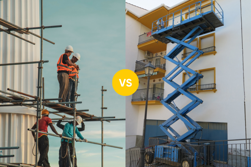 Plataforma Elevatória ou Andaime: Qual a Melhor Opção para Trabalhos em Altura?