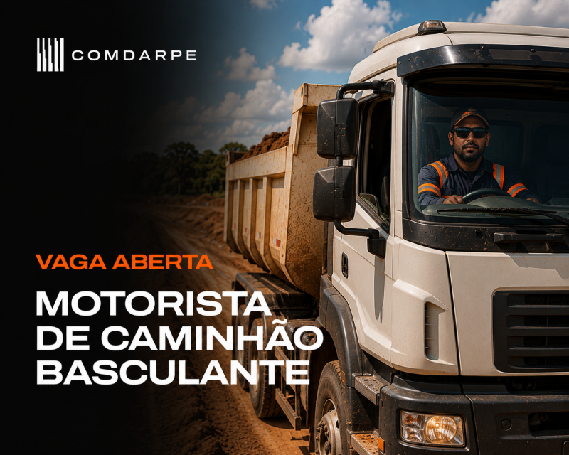 MOTORISTA DE CAMINHÃO BASCULANTE - COTIA/SP